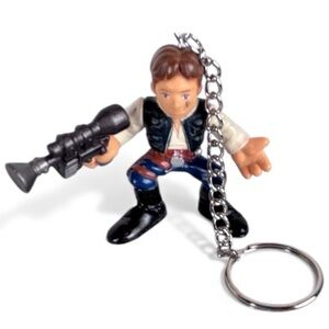 Purse Charm Star Wars Han‎ Solo with Blaster Key Chain